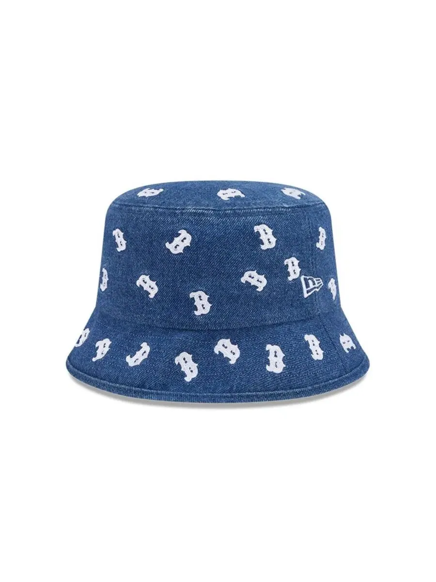 Женская джинсовая кепка-панама Boston Red Sox Denim Micro New Era — изображение 2 из 5, джинсовый синий