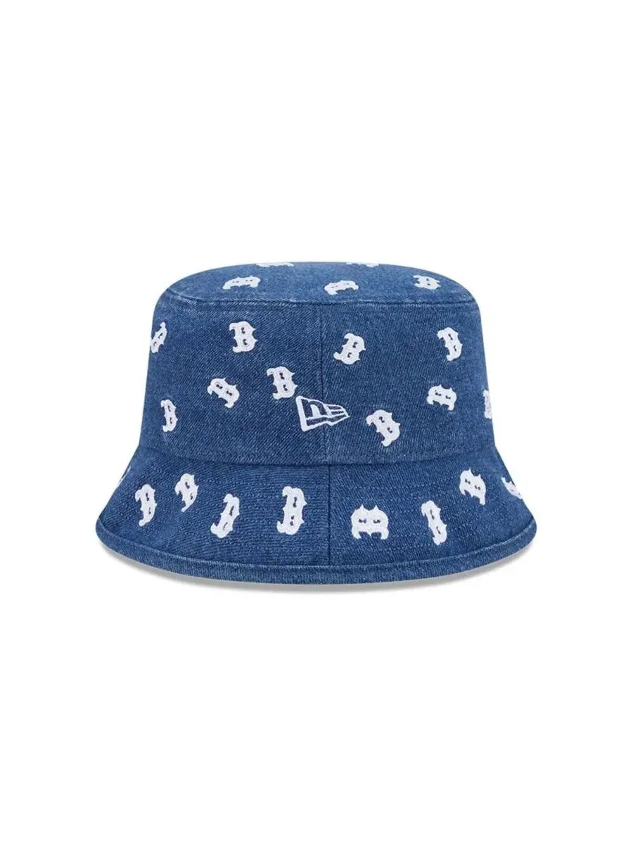 Женская джинсовая кепка-панама Boston Red Sox Denim Micro New Era — изображение 3 из 5, джинсовый синий