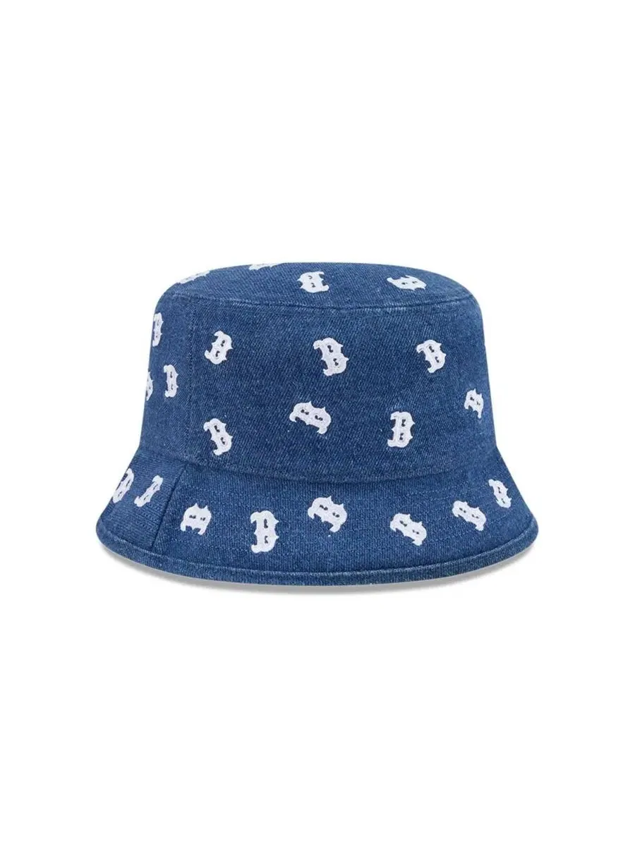 Женская джинсовая кепка-панама Boston Red Sox Denim Micro New Era — изображение 4 из 5, джинсовый синий