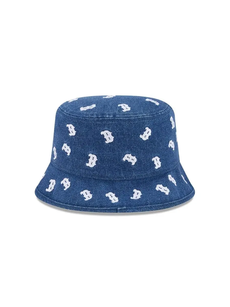 Женская джинсовая кепка-панама Boston Red Sox Denim Micro New Era — изображение 5 из 5, джинсовый синий