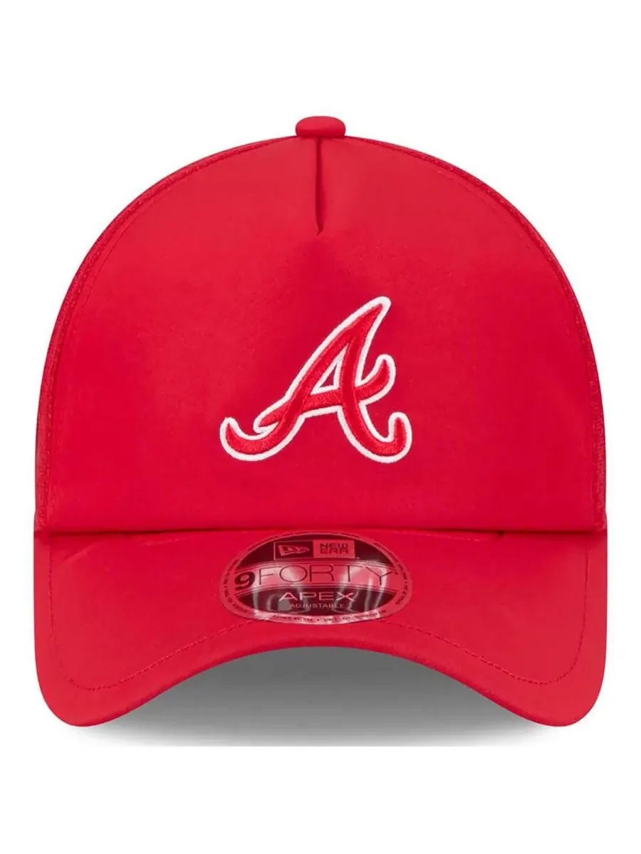Кепка-тракер с вышитым логотипом Atlanta Braves New Era — изображение 4 из 4, красный