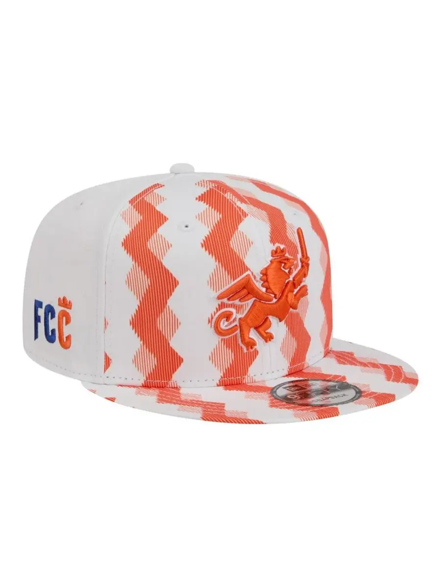 Мужская белая кепка FC Cincinnati 2026 с застежкой-регулятором 9FIFTY New Era