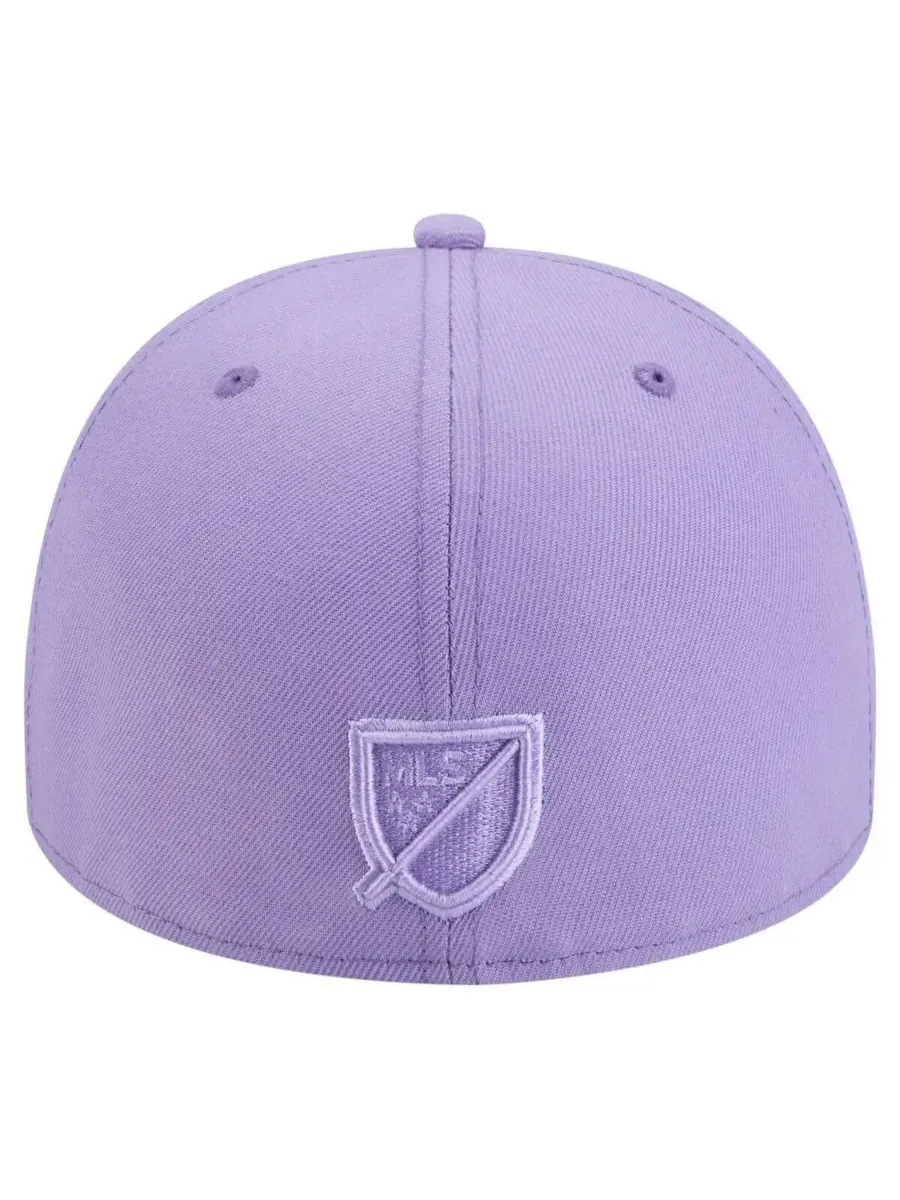 New Era Мужская фиолетовая кепка Houston Dynamo FC Color Pack A-Frame 59FIFTY Fitted Hat — изображение 2 из 4, фиолетовый