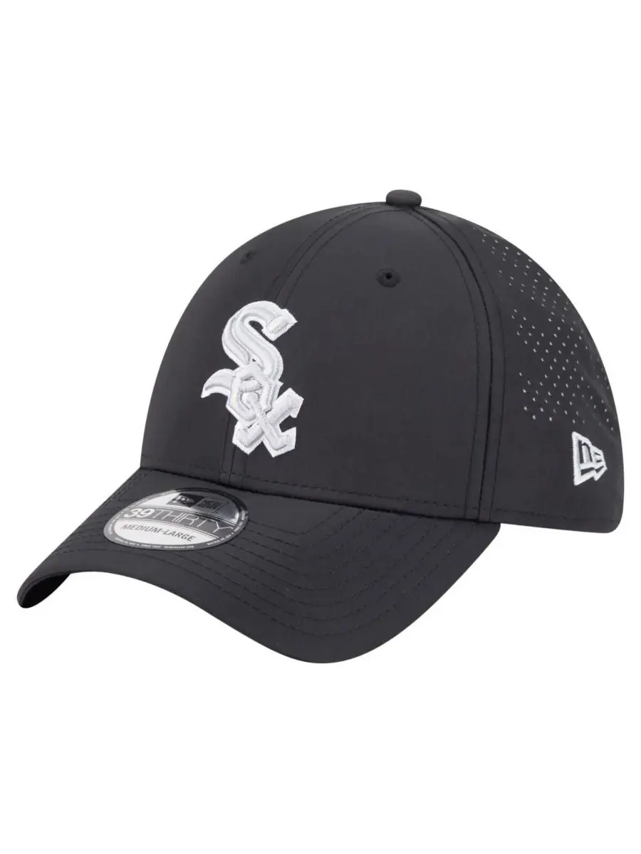 New Era Мужская черная бейсболка Chicago White Sox Night 39THIRTY Flex