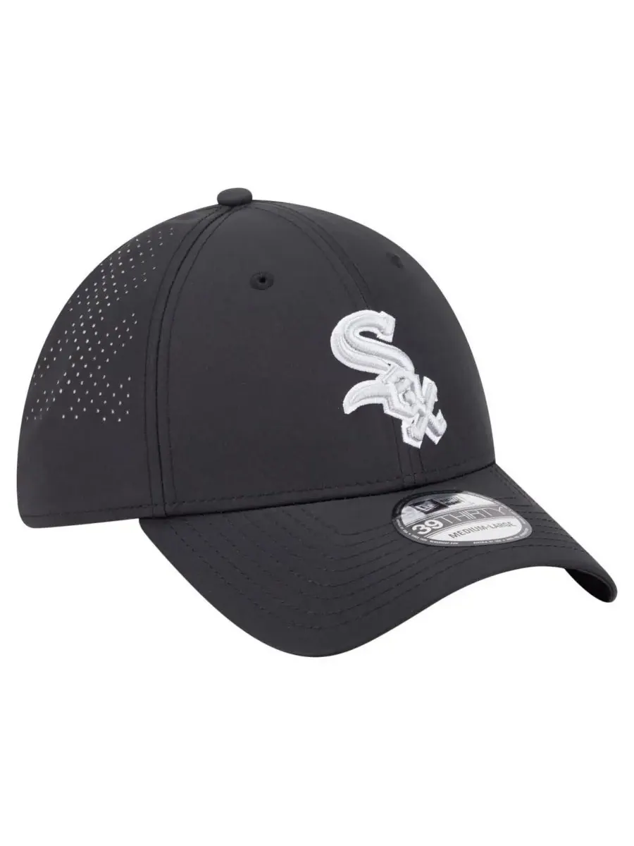 New Era Мужская черная бейсболка Chicago White Sox Night 39THIRTY Flex — изображение 2 из 5, черный