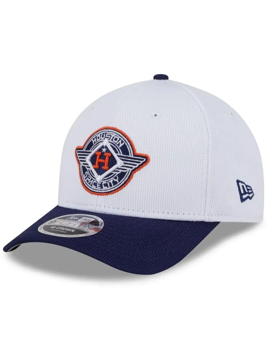 New Era Мужская белая/темно-синяя бейсболка Houston Astros 2025 City Connect Batting Practice