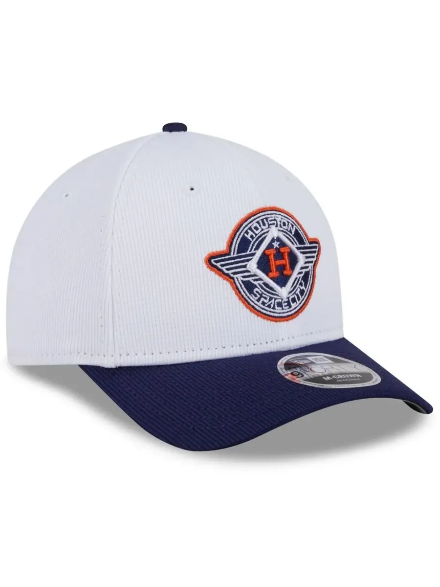 New Era Мужская белая/темно-синяя бейсболка Houston Astros 2025 City Connect Batting Practice — изображение 3 из 5
