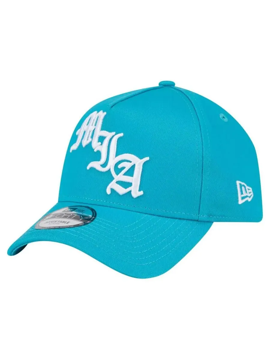 Мужская кепка Aqua Miami Dolphins Mystic 9FORTY A-Frame с регулируемой высотой New Era — изображение 2 из 4, голубой