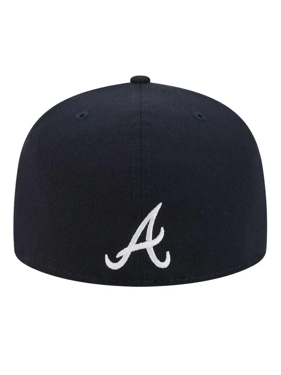 New Era Мужская темно-синяя бейсболка Atlanta Braves Ransom 59FIFTY — изображение 3 из 4, темно-синий
