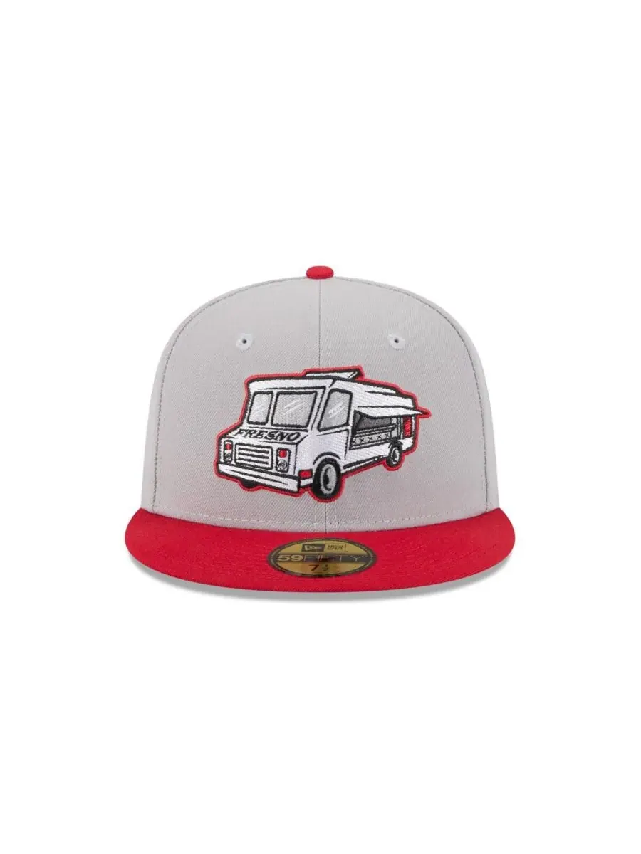 New Era Мужская серая кепка Fresno Grizzlies Theme Nights 59FIFTY — изображение 2 из 4, серый