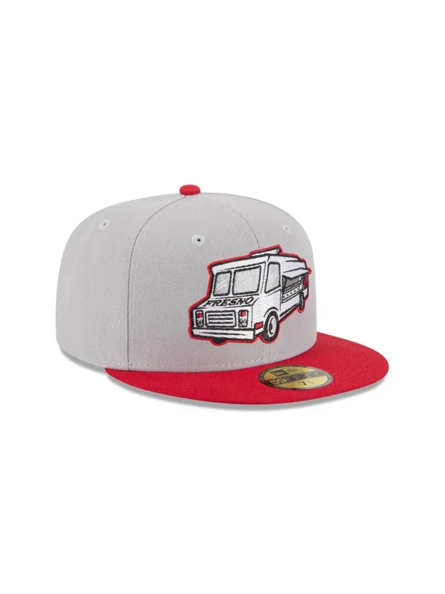 New Era Мужская серая кепка Fresno Grizzlies Theme Nights 59FIFTY — изображение 3 из 4, серый