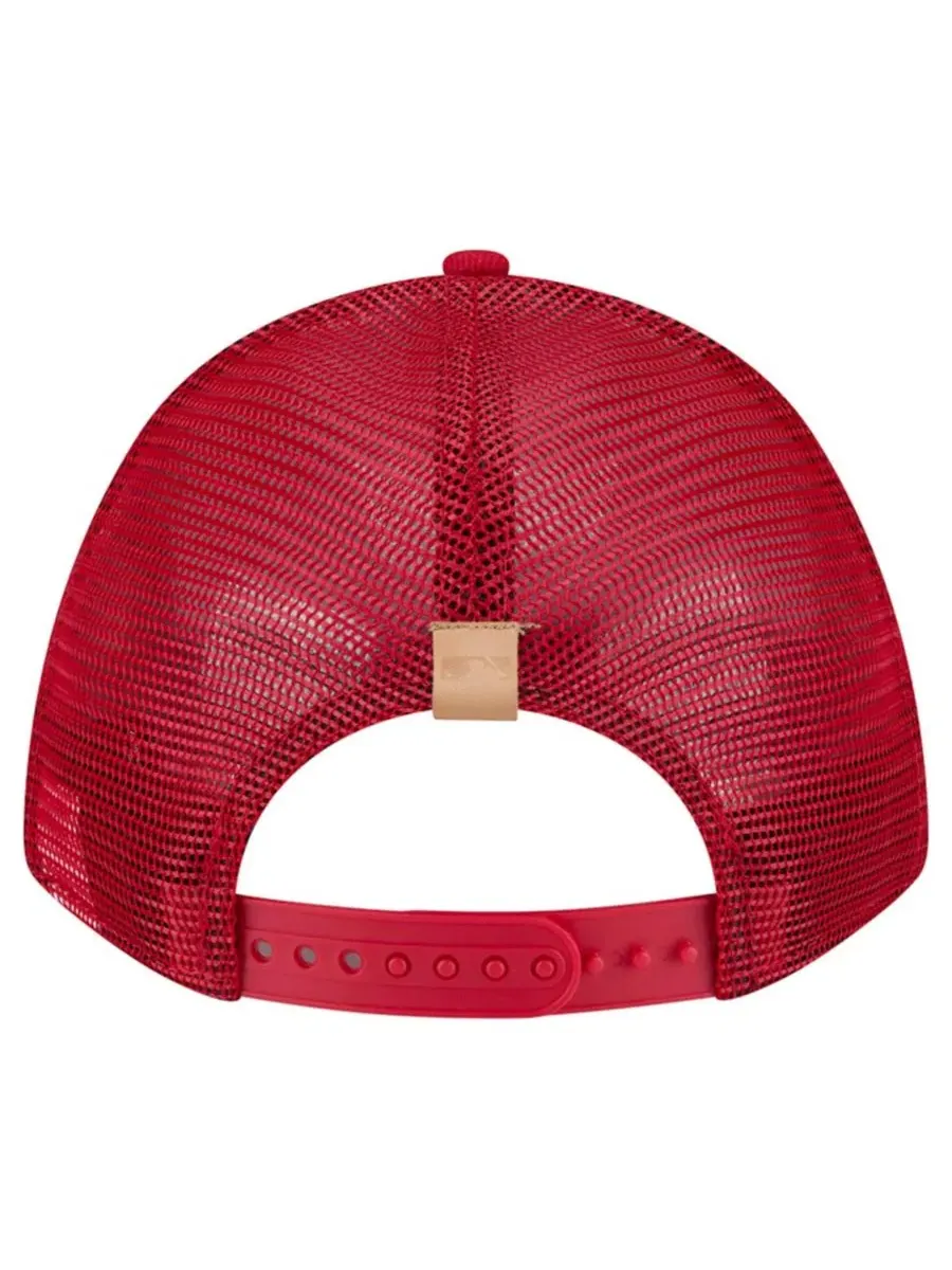 Кепка-тракер с принтом Text A-Frame Trucker 9FORTY New Era — изображение 5 из 5, красный