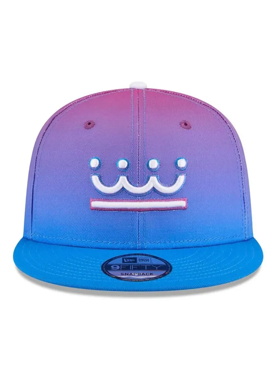 Бейсболка 9FIFTY с вышивкой Kansas City Royals 2026 City Connect New Era — изображение 4 из 5, фиолетовый синий