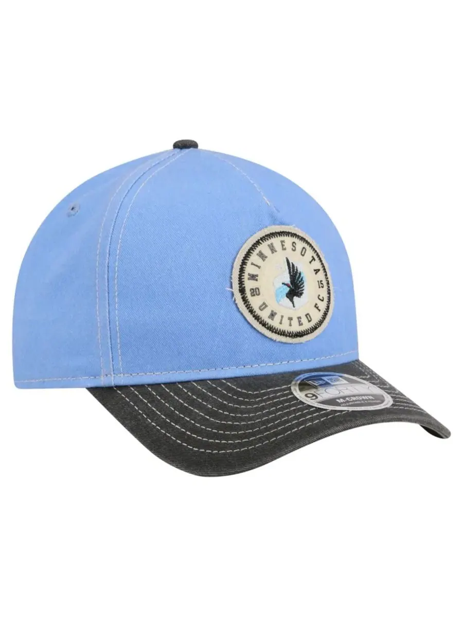 Кепка с вышивкой Minnesota United FC 9FORTY New Era — изображение 4 из 5, светлый синий