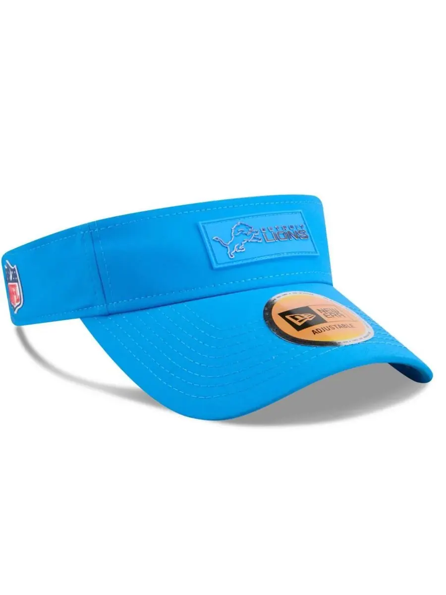 New Era Мужская синяя кепка-козырек Detroit Lions 2025 Sideline — изображение 4 из 5, синий