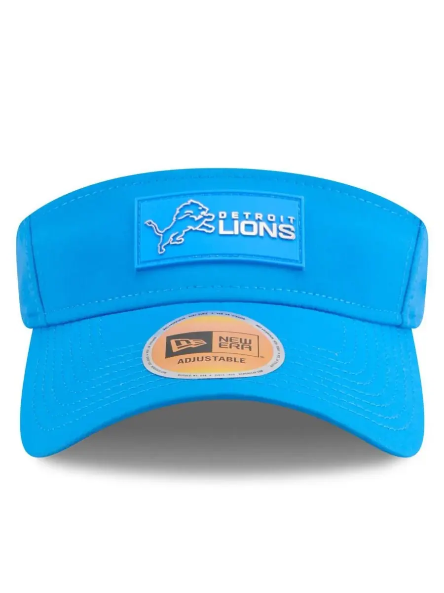 New Era Мужская синяя кепка-козырек Detroit Lions 2025 Sideline — изображение 5 из 5, синий