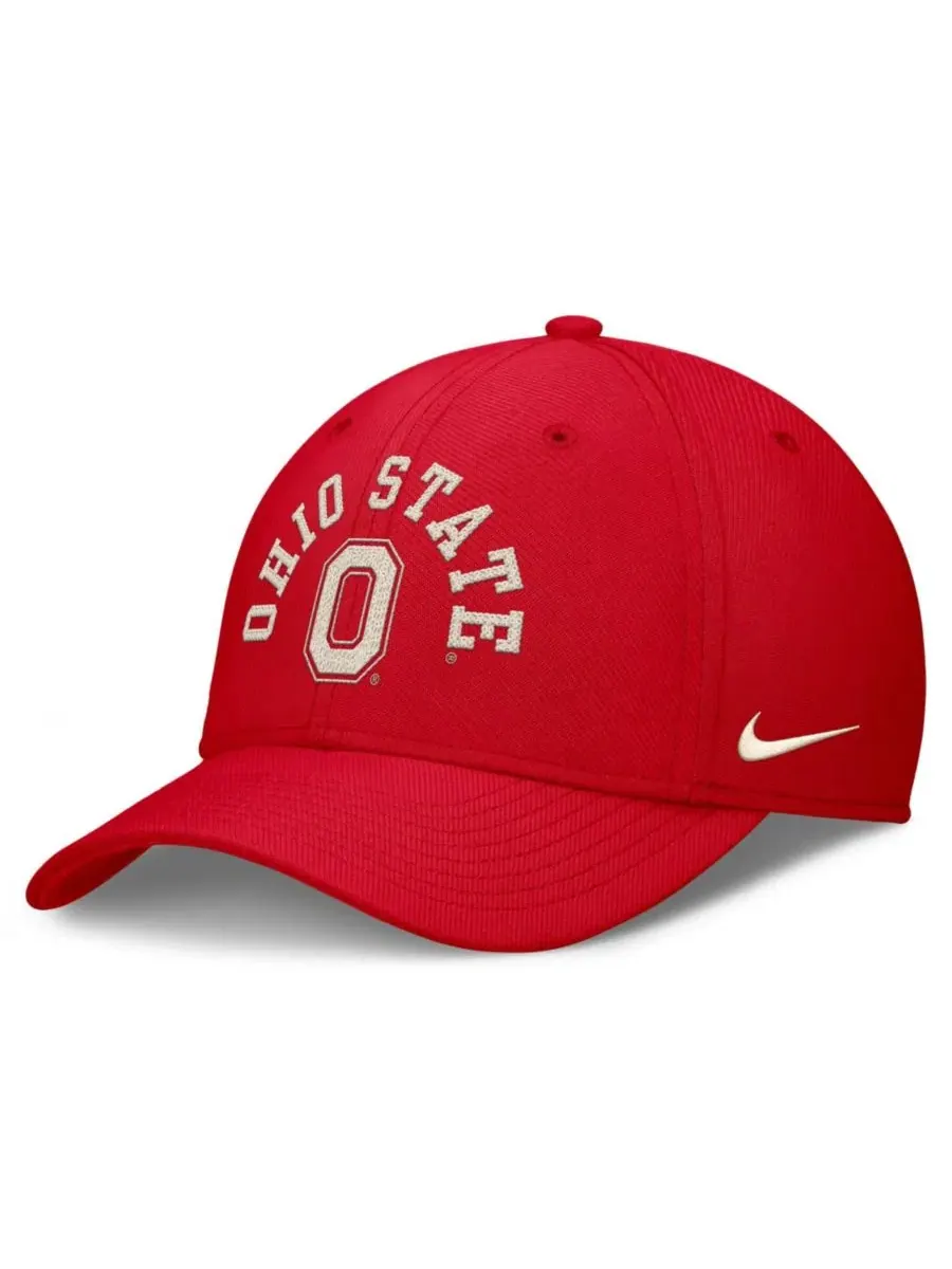 Кепка Nike Ohio State Buckeyes Campus Prep Chained Arched Swooshflex Flex