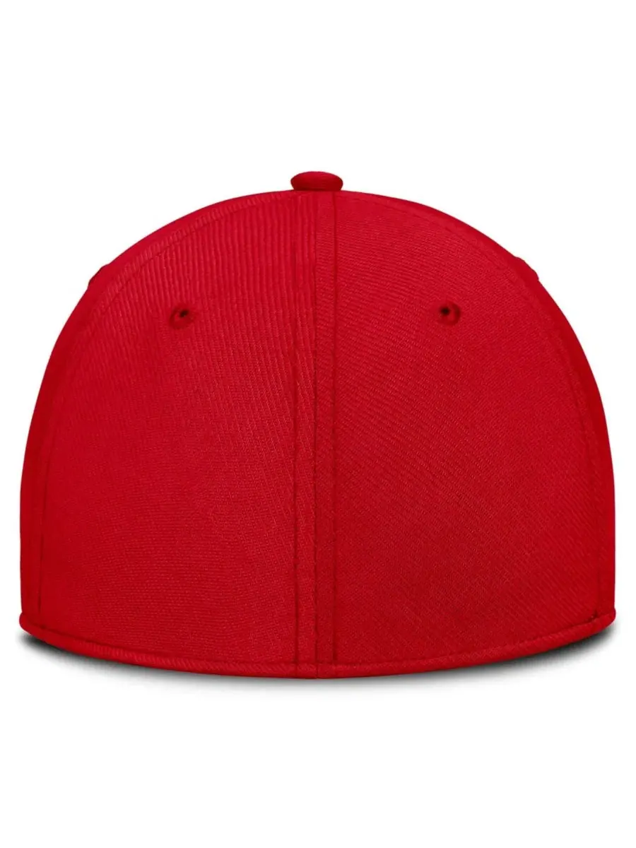 Кепка Nike Ohio State Buckeyes Campus Prep Chained Arched Swooshflex Flex — изображение 4 из 4, алый