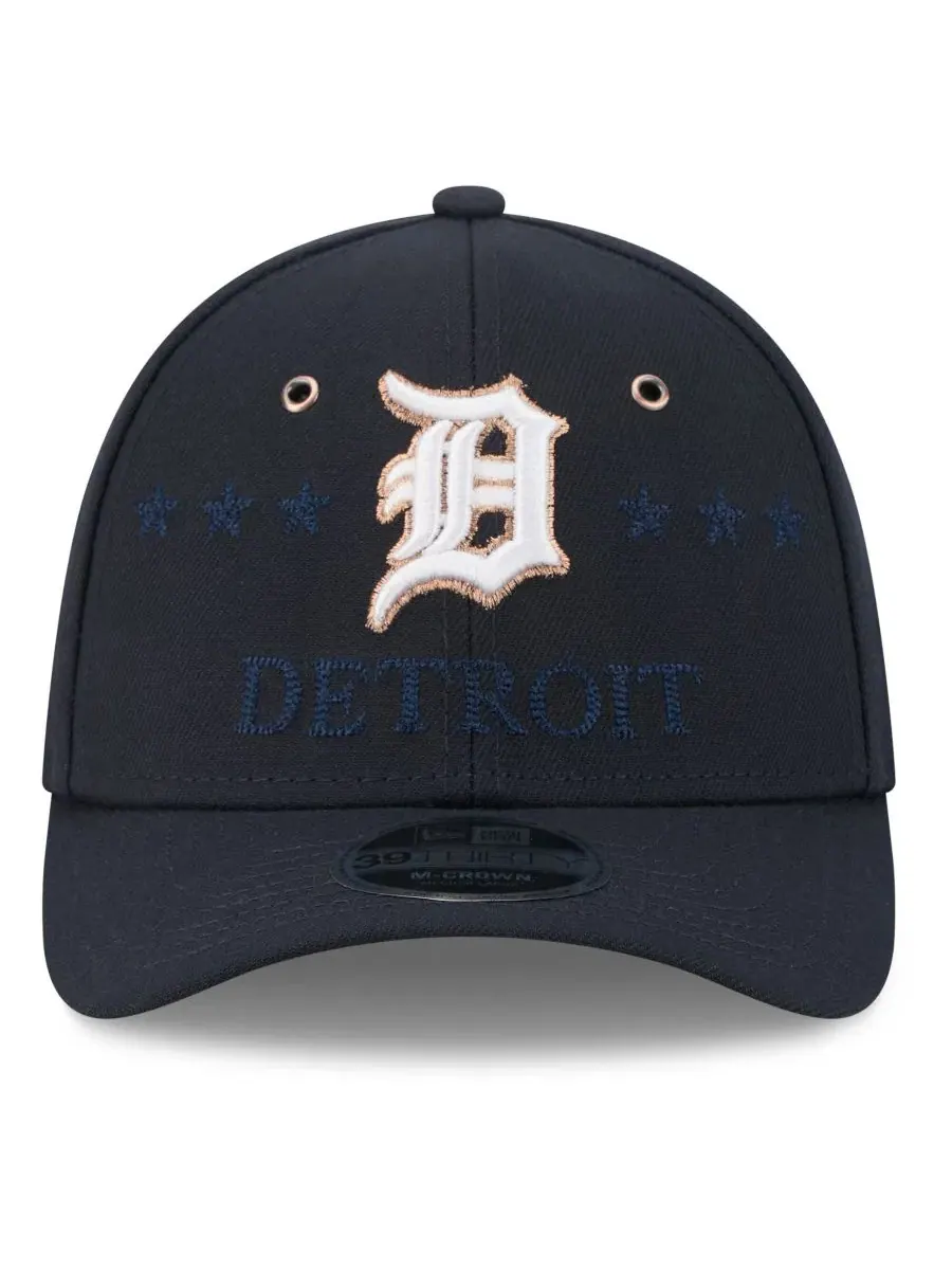 Кепка 39THIRTY Flex Hat с вышивкой Detroit Tigers New Era — изображение 2 из 5, темно-синий