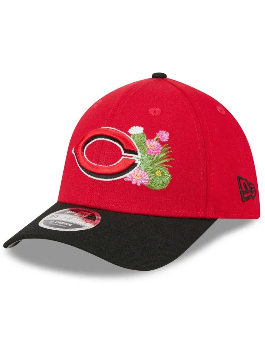 Кепка 39THIRTY Flex Hat с вышитым логотипом команды New Era — изображение 3 из 4, красный черный