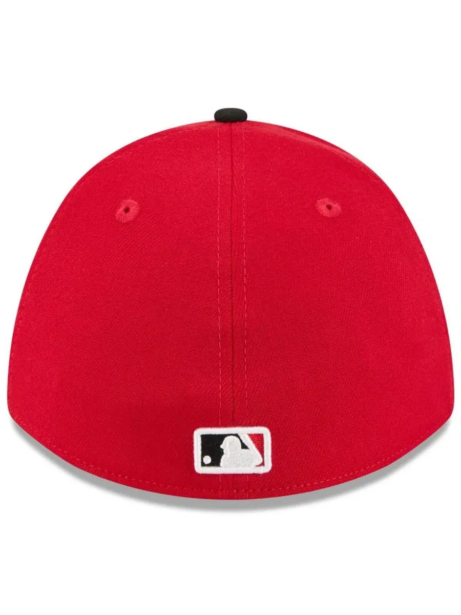 Кепка 39THIRTY Flex Hat с вышитым логотипом команды New Era — изображение 4 из 4, красный черный