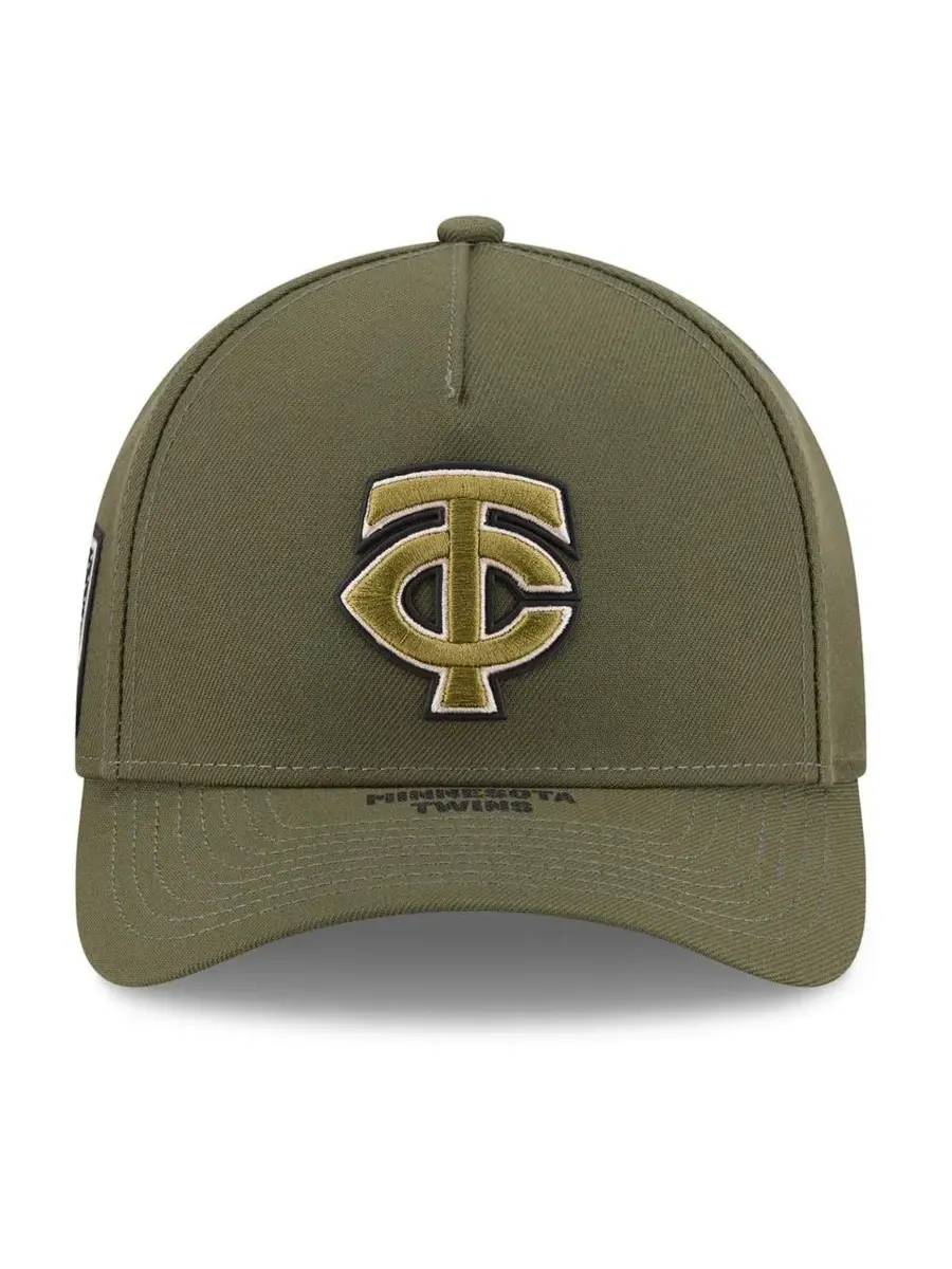 Кепка с вышивкой Minnesota Twins New Era — изображение 2 из 4, оливковый