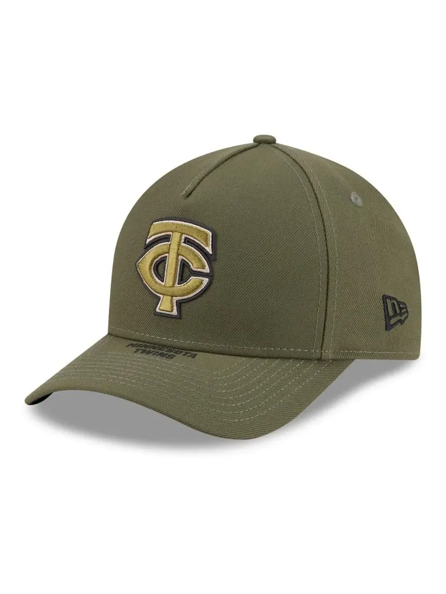 Кепка с вышивкой Minnesota Twins New Era — изображение 3 из 4, оливковый