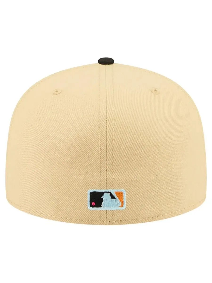 Бейсболка New Era Arizona Diamondbacks Two-Tone Embroidered Visor 59FIFTY Fitted Hat — изображение 4 из 5, светлый бежевый