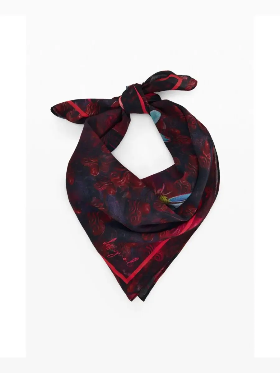 Платок квадратный с цветочным принтом Hearts Daisies Desigual