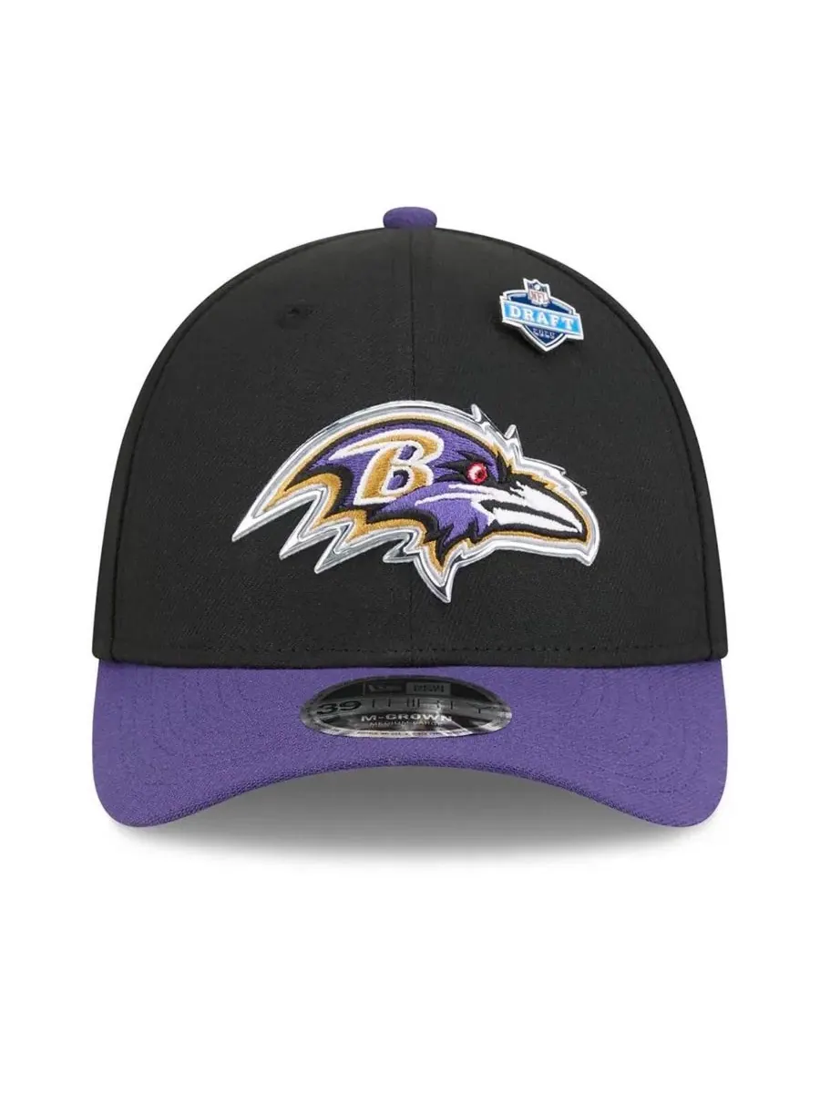 Кепка M-Crown Flex Hat с вышивкой логотипа New Era — изображение 2 из 5, черный фиолетовый