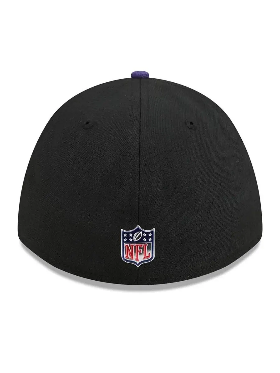Кепка M-Crown Flex Hat с вышивкой логотипа New Era — изображение 4 из 5, черный фиолетовый