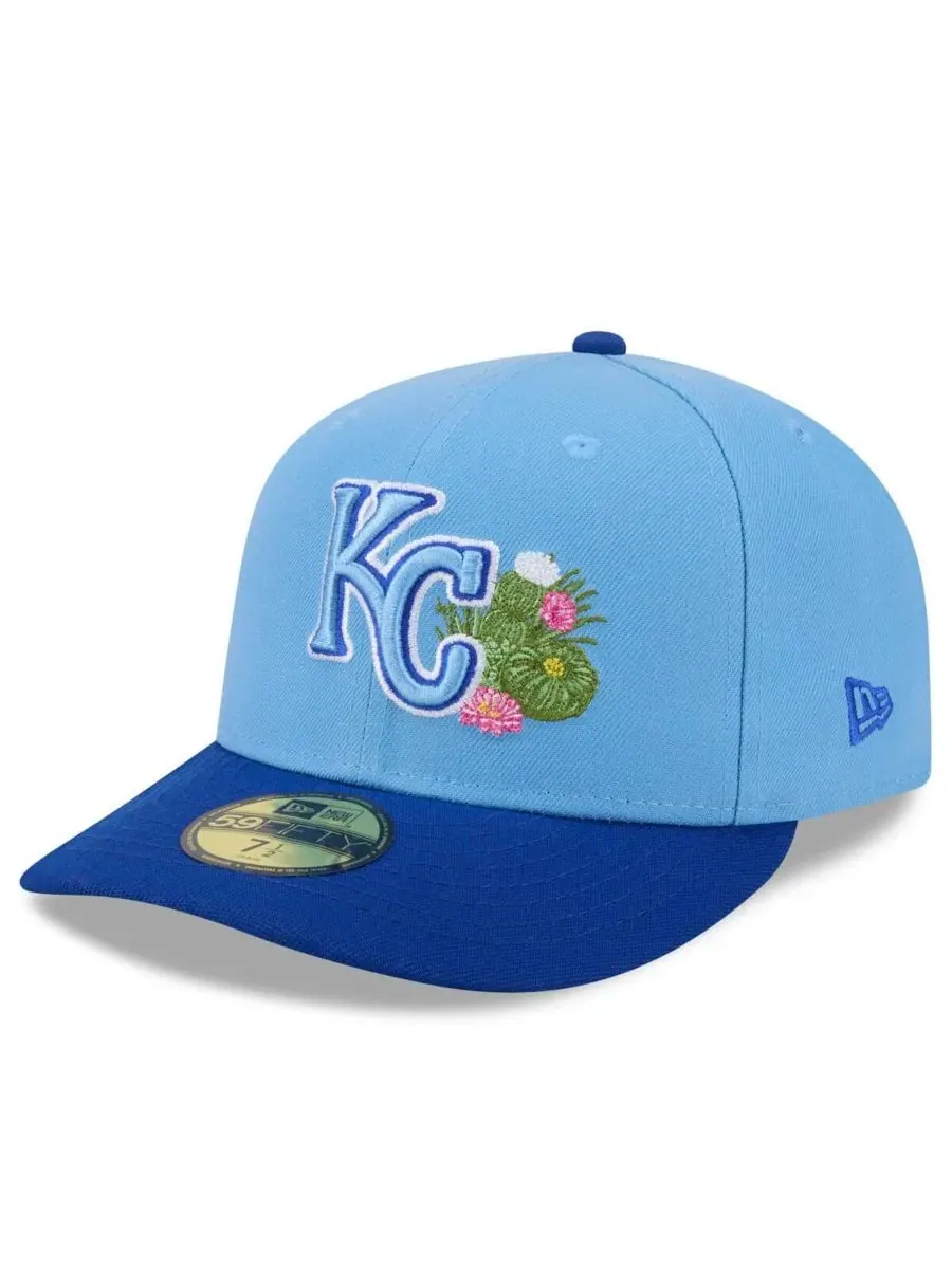 Кепка-бейсболка New Era Kansas City Royals 2026 Spring Training 59FIFTY — изображение 3 из 4, светлый синий