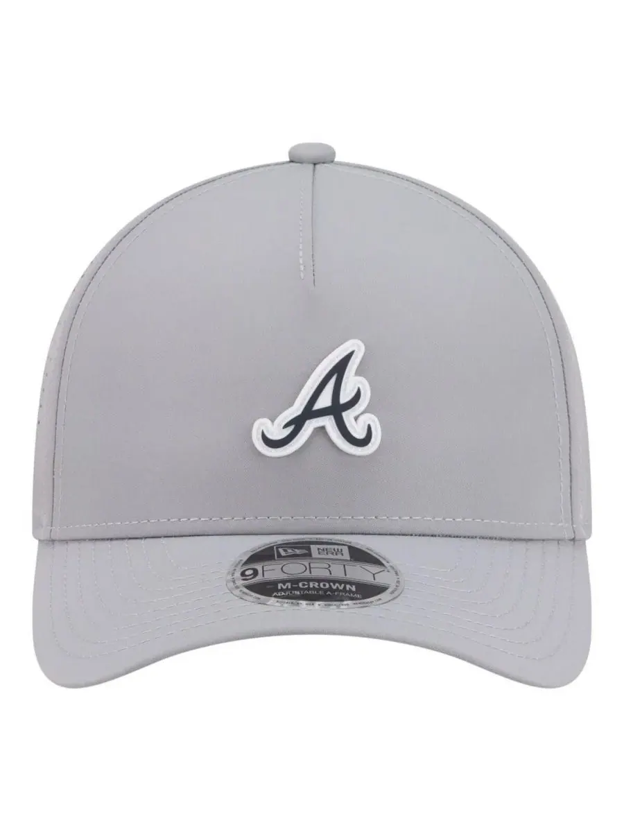 Кепка New Era с логотипом Atlanta Braves, серая — изображение 2 из 5, серый