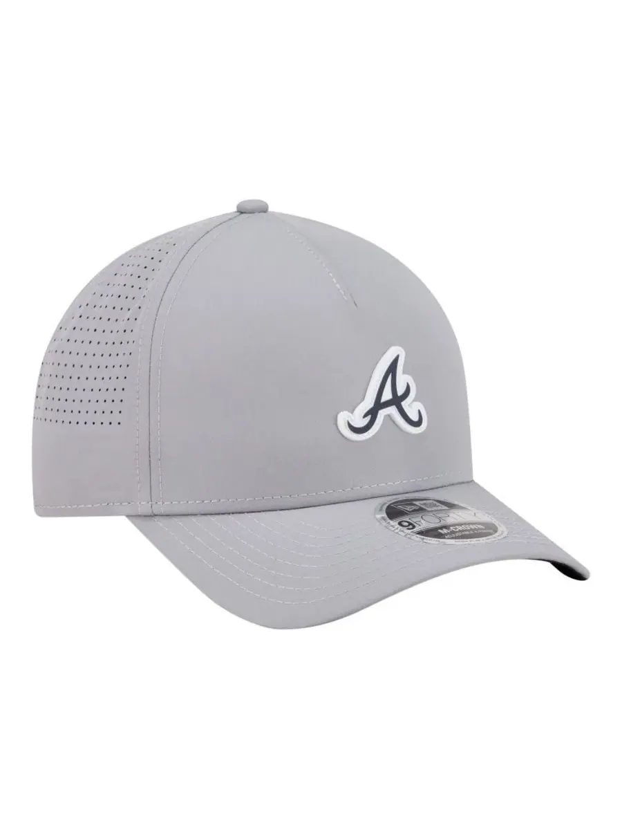 Кепка New Era с логотипом Atlanta Braves, серая — изображение 3 из 5, серый