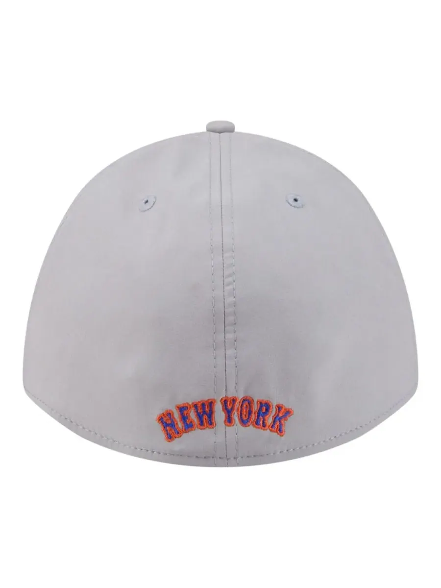 Кепка New Era New York Mets Patch 39THIRTY A-Frame M-Crown Perforated Flex Hat — изображение 2 из 5, серый