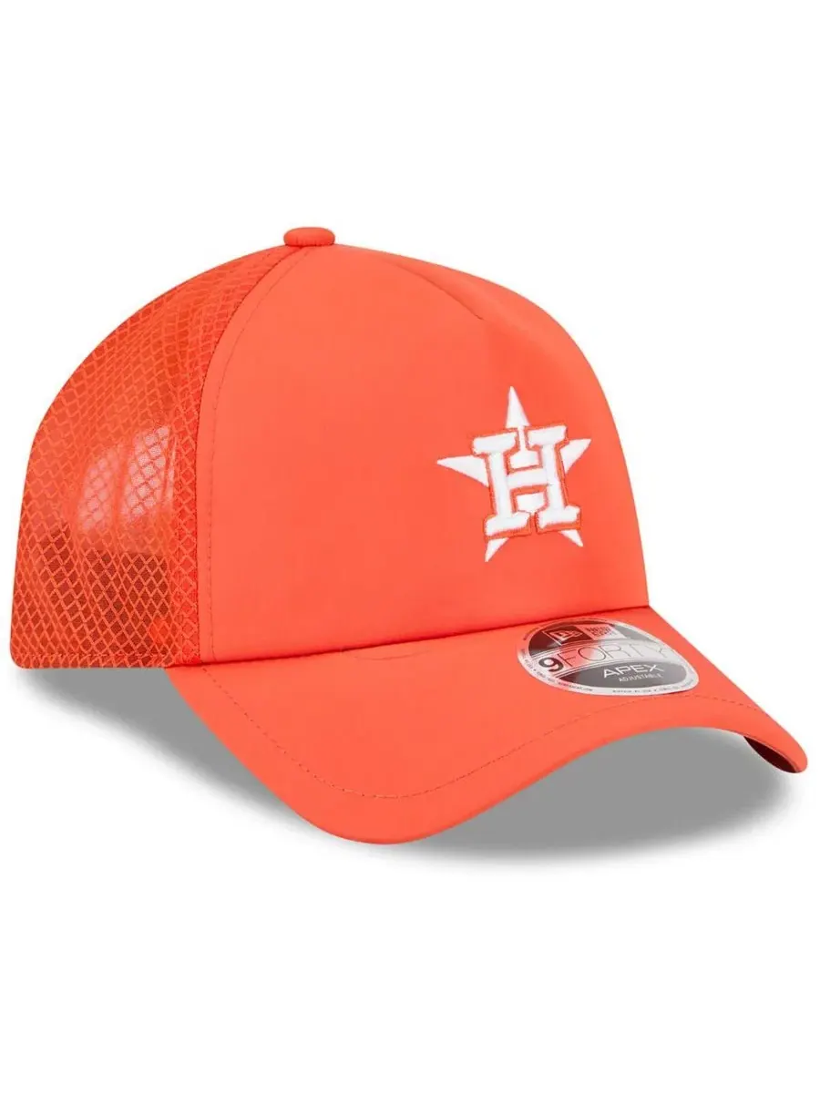 Кепка-тракер с вышивкой Houston Astros New Era — изображение 3 из 4, оранжевый