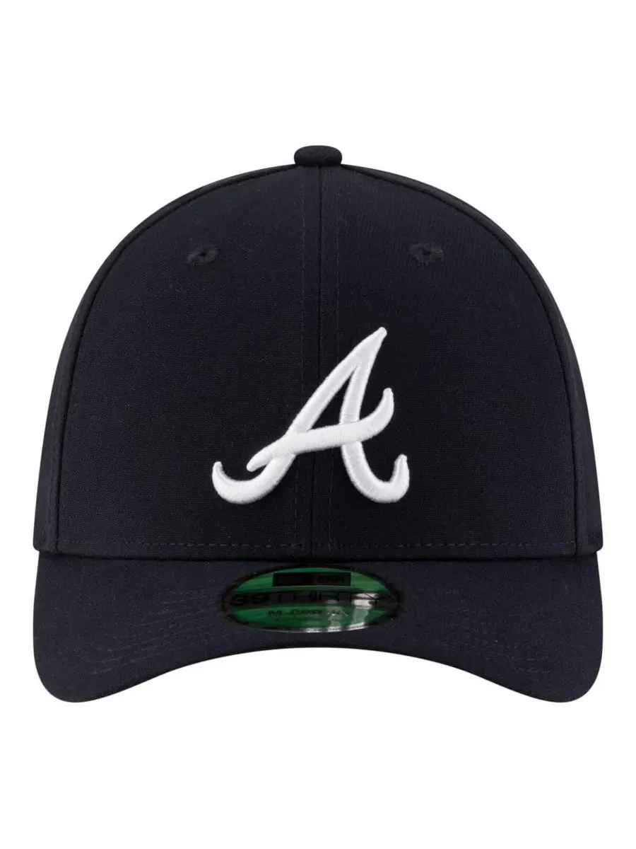 Кепка New Era 39THIRTY M-Crown Flex с вышивкой Atlanta Braves — изображение 2 из 4, темно-синий