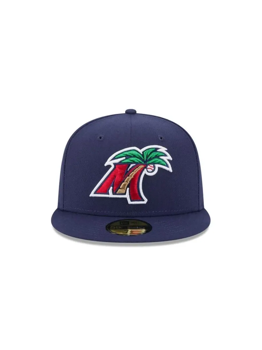 New Era Мужская кепка Navy Fort Myers Mighty Mussels Theme Nights 59FIFTY Fitted Hat — изображение 2 из 4, темно-синий