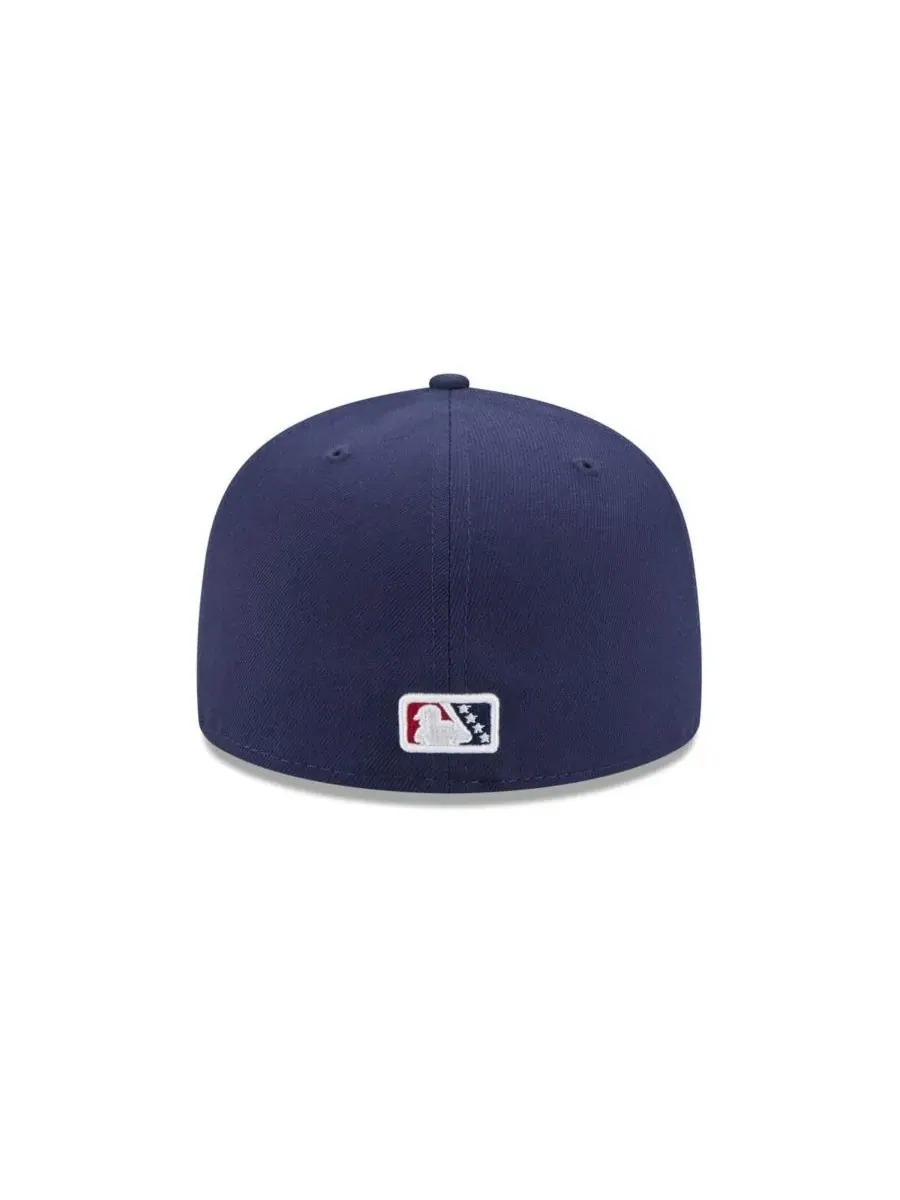 New Era Мужская кепка Navy Fort Myers Mighty Mussels Theme Nights 59FIFTY Fitted Hat — изображение 4 из 4, темно-синий