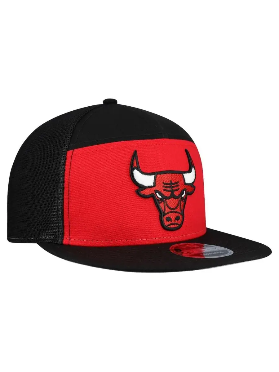 New Era Мужская красно-черная бейсболка Chicago Bulls Outdoor Split Panel 9FIFTY Snapback — изображение 3 из 5