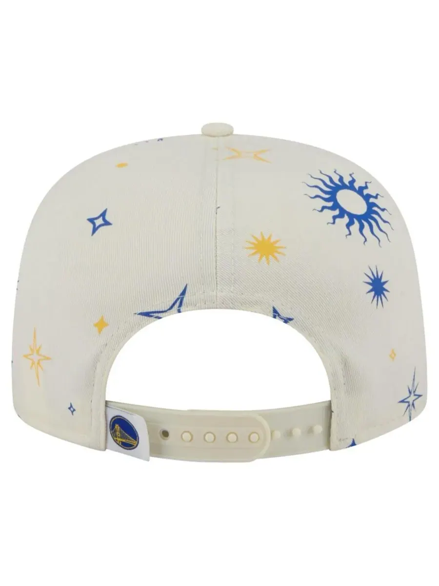 New Era Мужская кремовая кепка-бейсболка Golden State Warriors Lunar Golfer Snapback — изображение 4 из 4, бежевый
