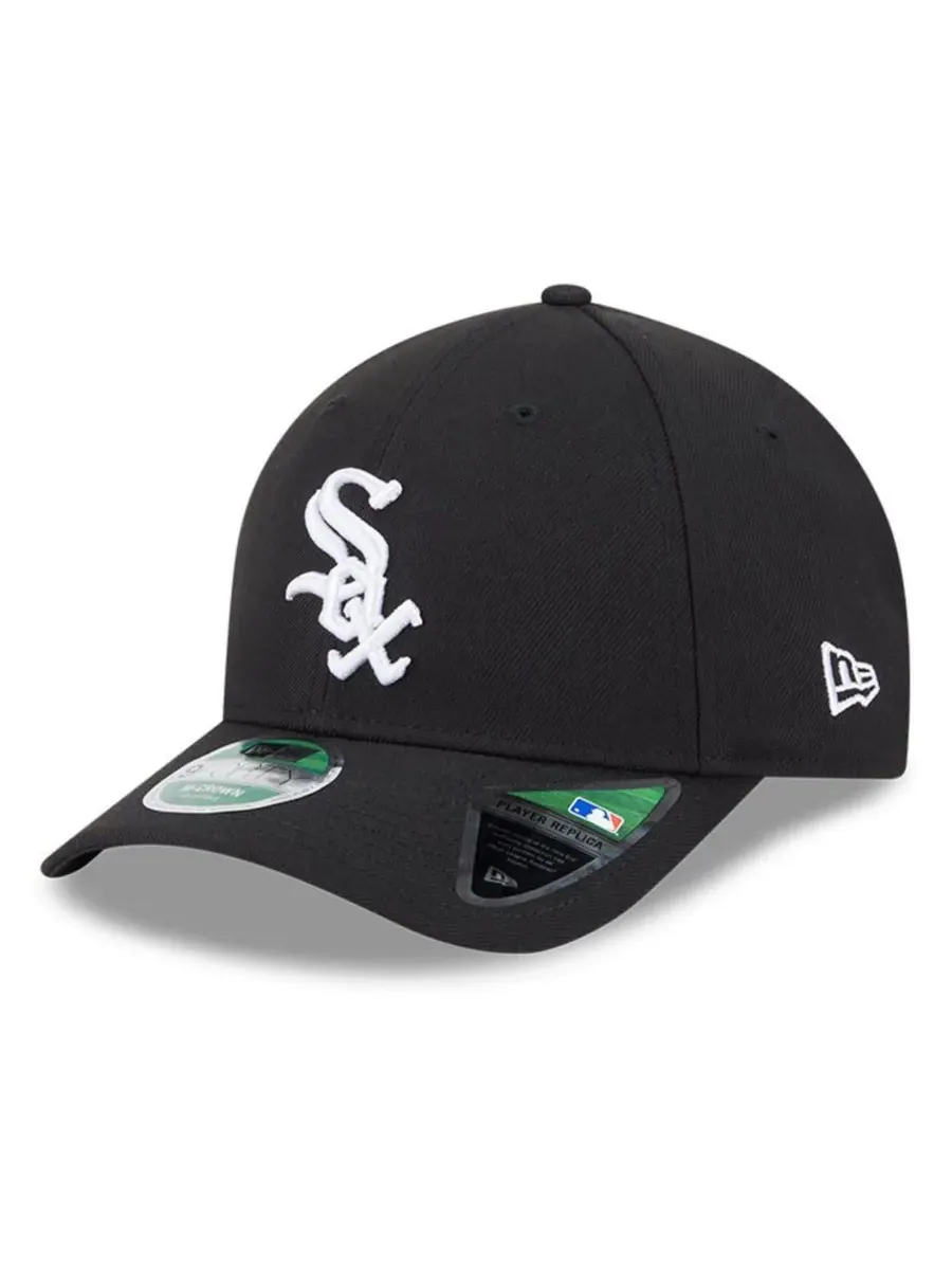 New Era Мужская черная бейсболка Chicago White Sox Player Replica 9Forty с регулируемым размером