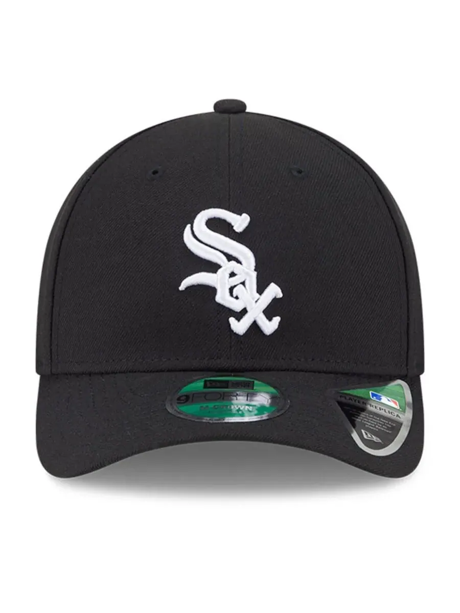 New Era Мужская черная бейсболка Chicago White Sox Player Replica 9Forty с регулируемым размером — изображение 2 из 5, черный
