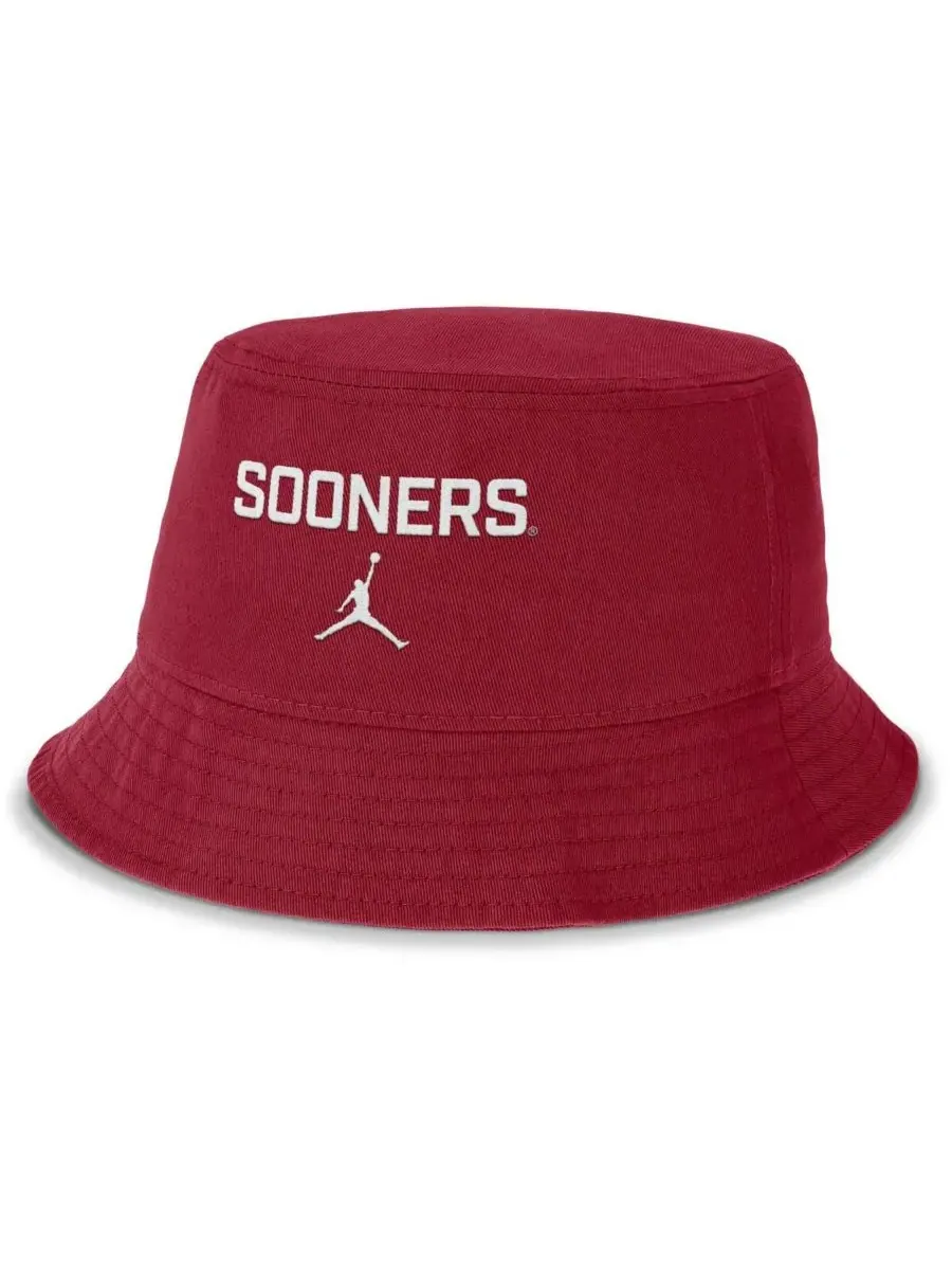 Jordan Мужская панама Oklahoma Sooners Apex Primetime цвета малиновой хаки