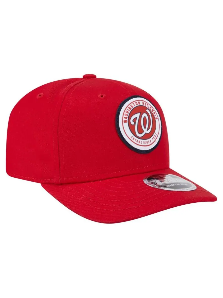 New Era Мужская красная кепка Washington Nationals с круглой нашивкой и застежкой-липучкой 9SEVENTY — изображение 3 из 4