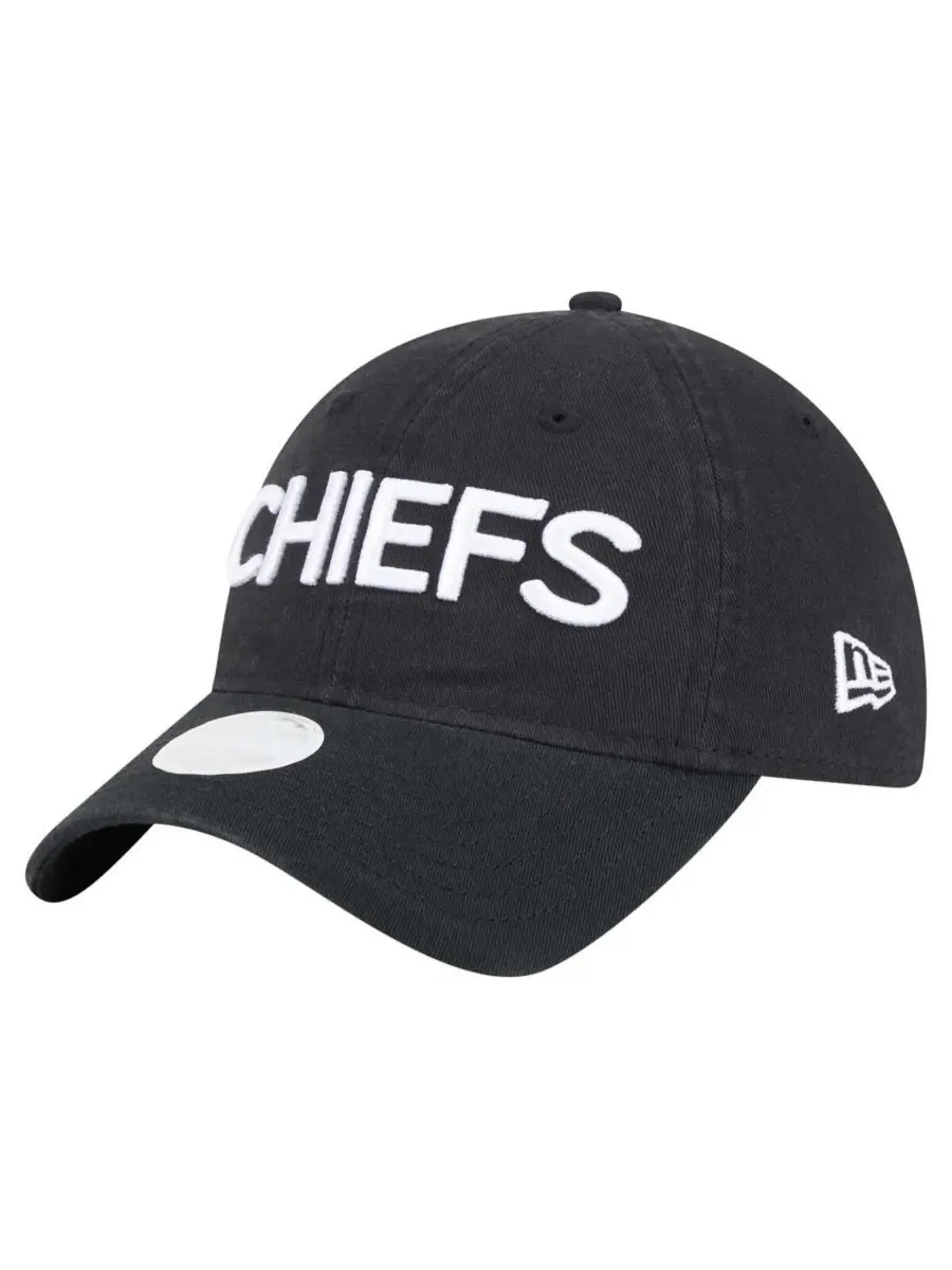 New Era Женская черная регулируемая кепка Kansas City Chiefs Cece 9TWENTY — изображение 3 из 5, черный
