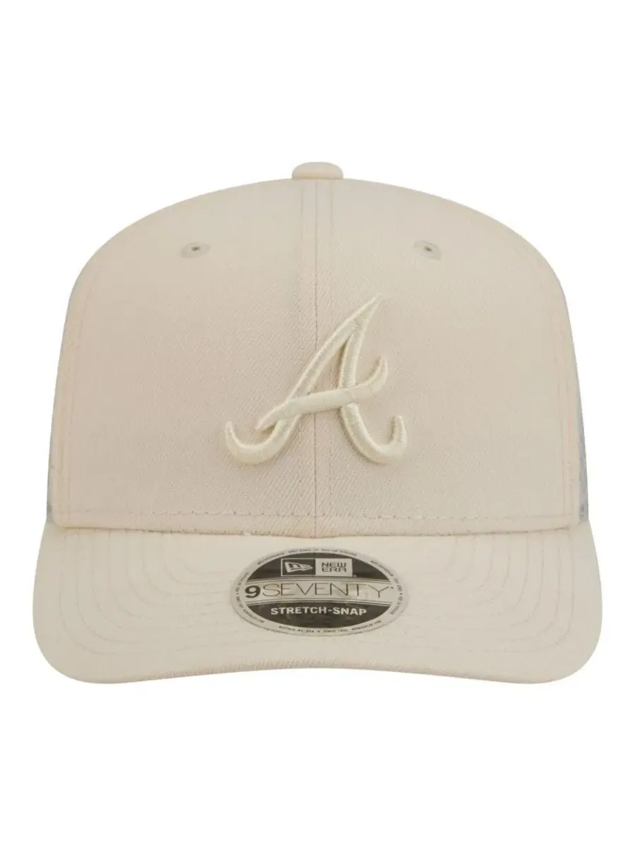Бейсболка New Era Atlanta Braves Color Pack 9SEVENTY — изображение 2 из 5, светлый бежевый