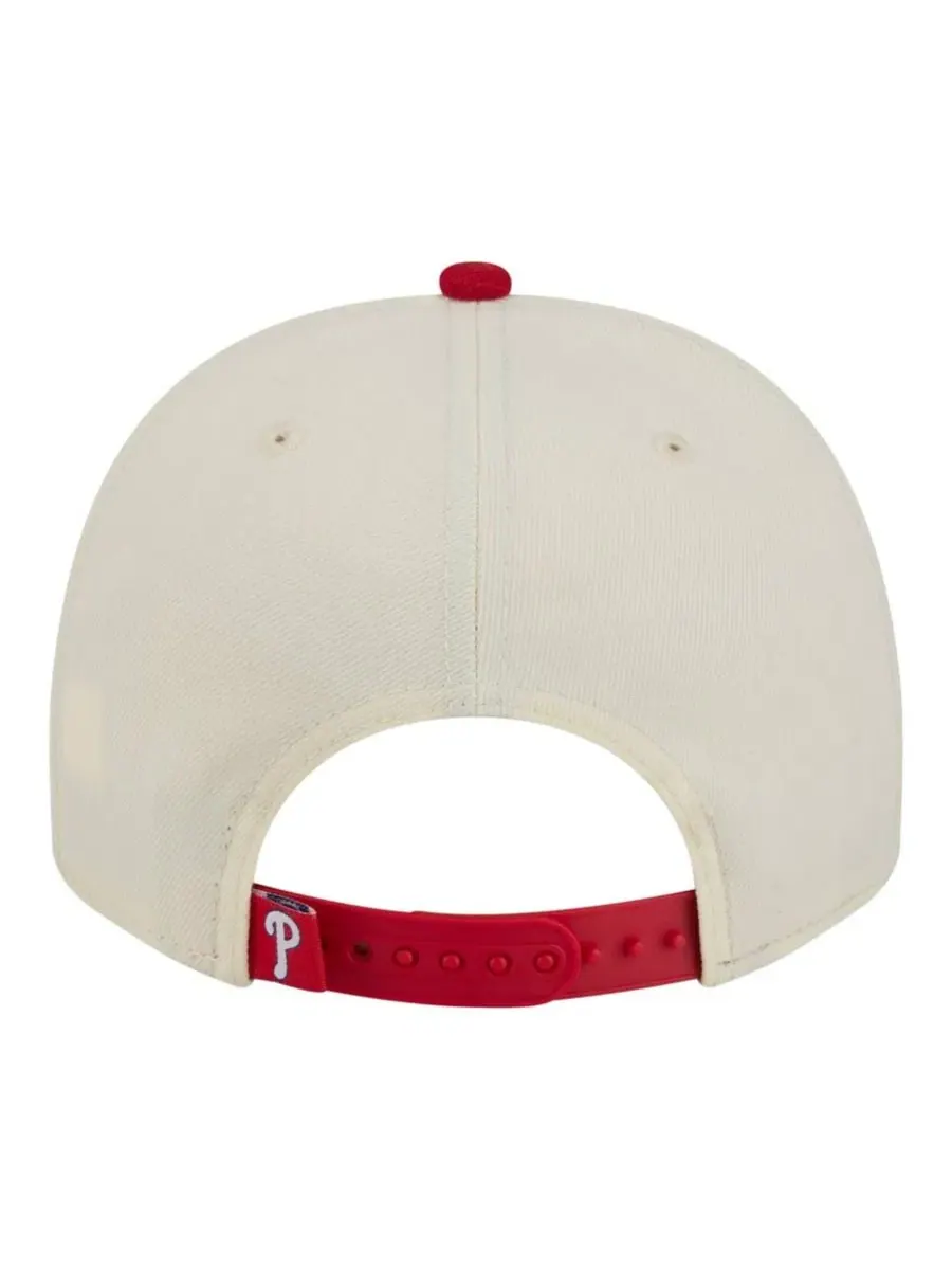 Кепка-снэпбек Classic A-Frame 9FIFTY Philadelphia Phillies New Era — изображение 4 из 5, кремовый красный