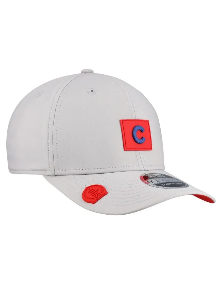 Кепка с принтом Chicago Cubs 2026 Clubhouse 9SEVENTY New Era — изображение 3 из 4, серый