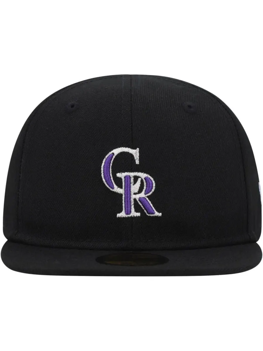 Детская кепка с вышивкой Colorado Rockies, My First 59FIFTY New Era — изображение 4 из 4, черный